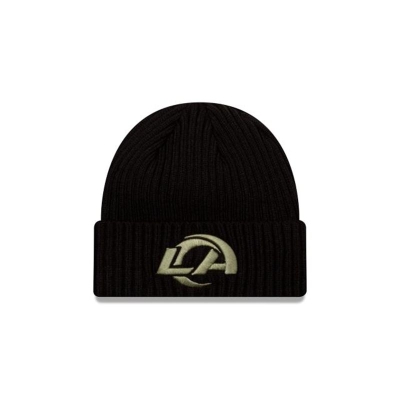 Los Angeles Rams Gorra | New Era NFL Salute To Service Cuff Knit Beanie Mexico - Negros